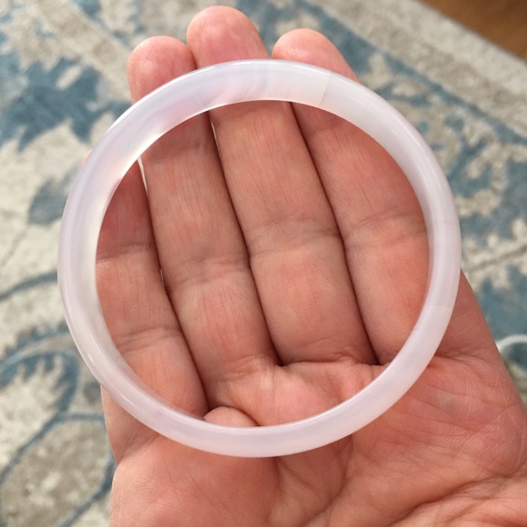 Genuine banded agate bangle - Picture 5 of 5